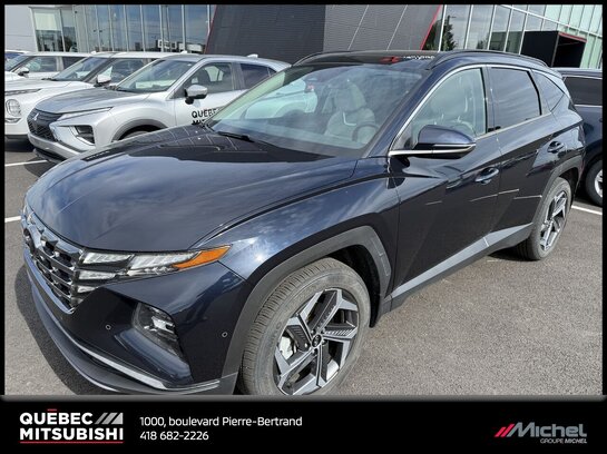 Hyundai Tucson hybride rechargeable Ultimate Awd, Hybride, Sièges en cuir ventilés, Démarreur, Volant chauffant 2022 Bleu