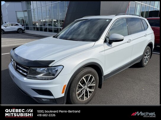 Volkswagen Tiguan Comfortline, Awd, Toit pano, Cuir, GPS, Attache remorque 2018 Blanc