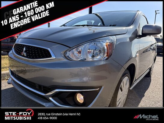2020 Mitsubishi Mirage ES, CAM&Eacute;RA DE RECUL, GARANTIE 2030, CLIMATISATION Grey