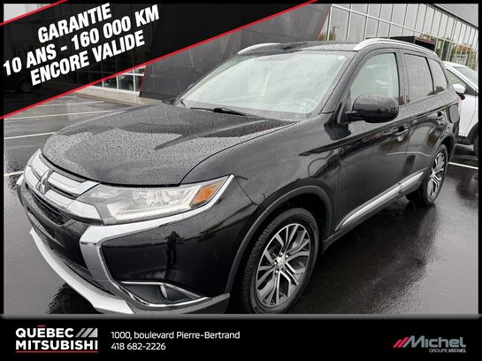 Mitsubishi Outlander ES AWC, Toit ouvrant, 7 passagers, Garantie 2028 2018 Noir