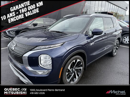 Mitsubishi Outlander PHEV GT S-AWC, Hybride, Cuir, Toit pano, Garantie 2033 2023 Bleu