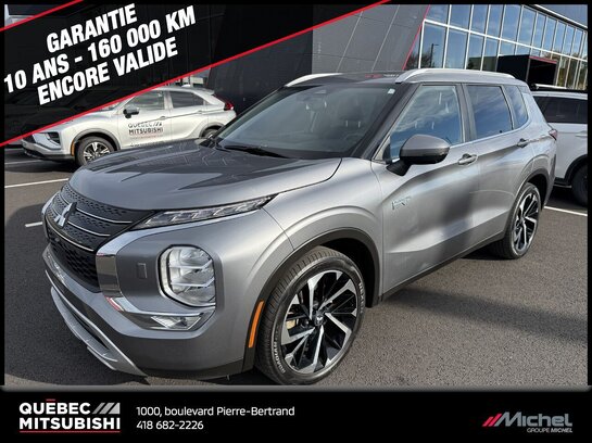 Mitsubishi Outlander PHEV SEL S-AWC, Toit pano, Hybride, Aides à la conduite 2023 Gris
