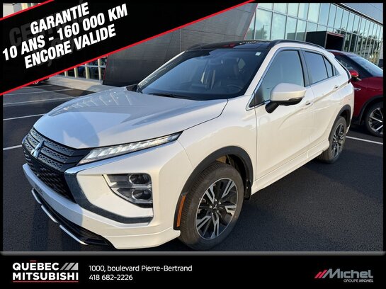 Mitsubishi Eclipse Cross GT S-AWC, Toit ouvrant, Volant chauffant, Garantie 2033 2023 Blanc