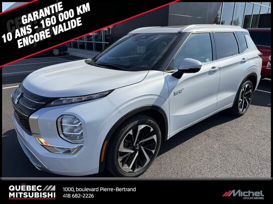 Mitsubishi Outlander GT S-AWC, Hybride, Cuir, Toit pano, Volant chauffant, Garantie 2033 2024 Blanc