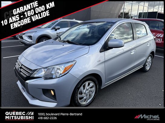 2022 Mitsubishi Mirage SE, Bluetooth, Climatisation, R&eacute;gulateur de vitesse Silver