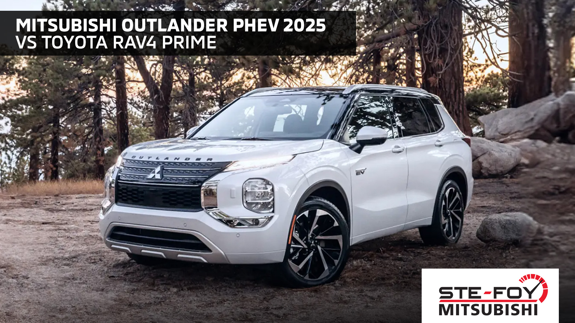 Comparaison Mitsubishi Outlander PHEV 2025 et Toyota RAV4 Prime